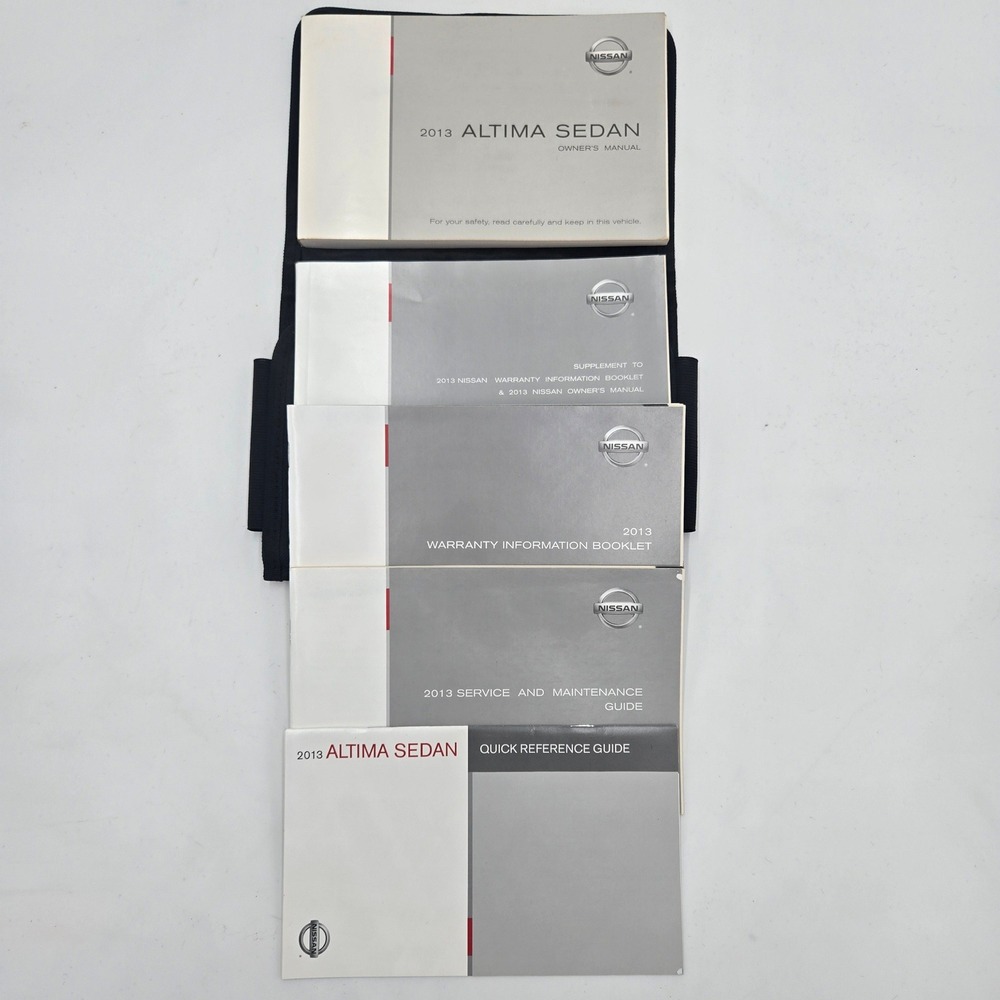 2013 Nissan Altima Sedan Owner's Manual Set OEM W/ Case